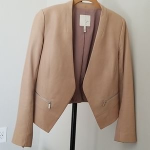 Joie Lamb Leather Taupe Jacket